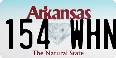AR license plate 154WHN