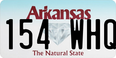 AR license plate 154WHQ