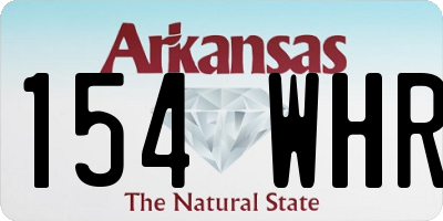 AR license plate 154WHR