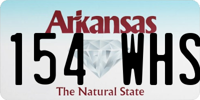 AR license plate 154WHS
