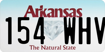 AR license plate 154WHV