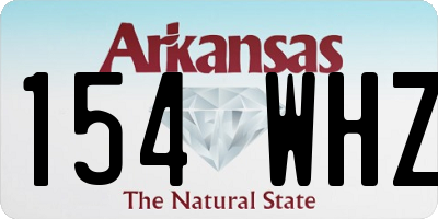 AR license plate 154WHZ