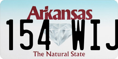 AR license plate 154WIJ