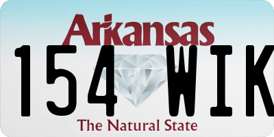 AR license plate 154WIK