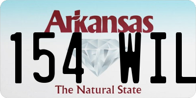 AR license plate 154WIL
