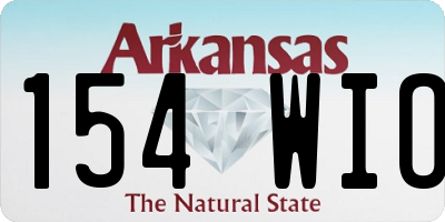 AR license plate 154WIO