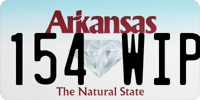 AR license plate 154WIP