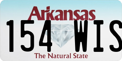 AR license plate 154WIS