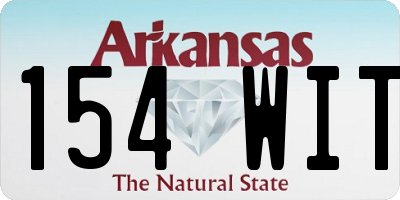 AR license plate 154WIT