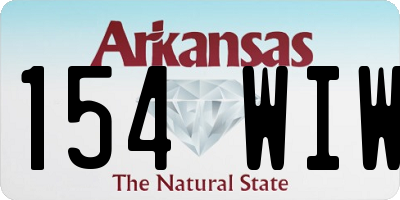AR license plate 154WIW