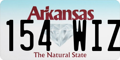 AR license plate 154WIZ