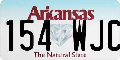 AR license plate 154WJC