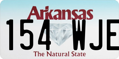 AR license plate 154WJE