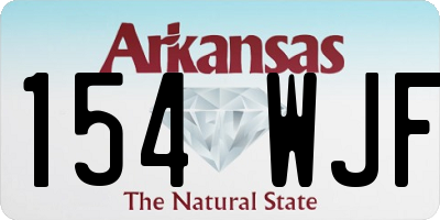 AR license plate 154WJF