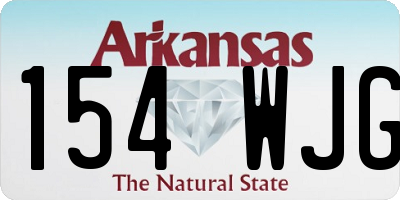 AR license plate 154WJG