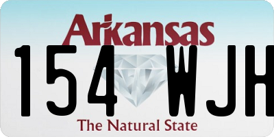 AR license plate 154WJH