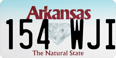 AR license plate 154WJI