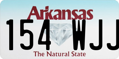AR license plate 154WJJ