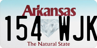 AR license plate 154WJK