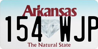 AR license plate 154WJP