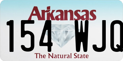 AR license plate 154WJQ