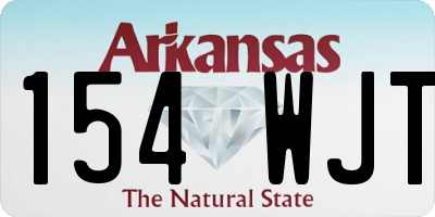 AR license plate 154WJT
