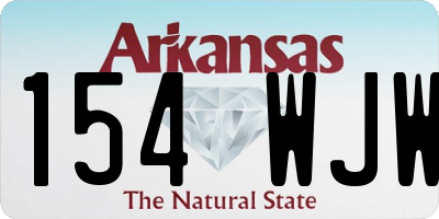 AR license plate 154WJW
