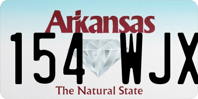 AR license plate 154WJX