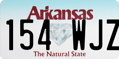 AR license plate 154WJZ