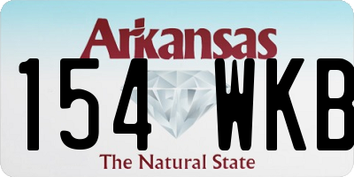 AR license plate 154WKB