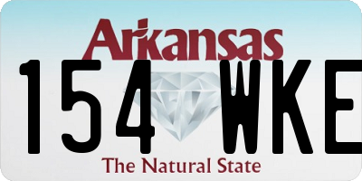 AR license plate 154WKE