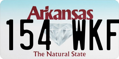 AR license plate 154WKF