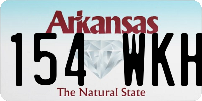 AR license plate 154WKH