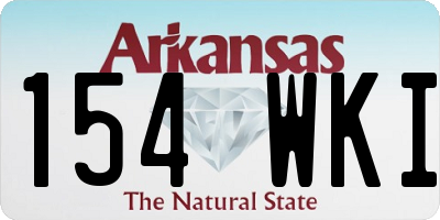 AR license plate 154WKI