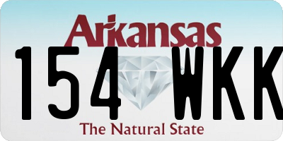AR license plate 154WKK