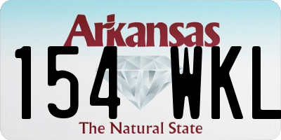 AR license plate 154WKL