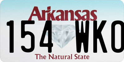 AR license plate 154WKO