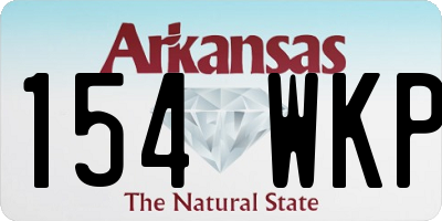 AR license plate 154WKP