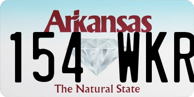 AR license plate 154WKR