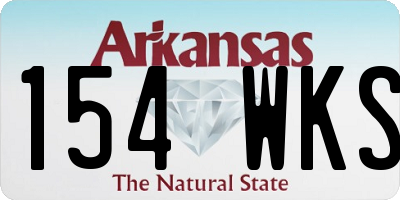 AR license plate 154WKS