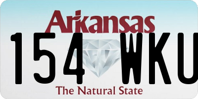 AR license plate 154WKU