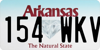 AR license plate 154WKV
