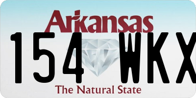 AR license plate 154WKX