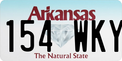 AR license plate 154WKY