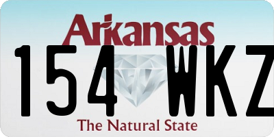 AR license plate 154WKZ