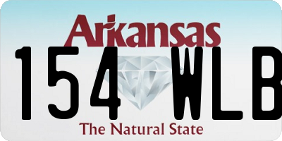 AR license plate 154WLB