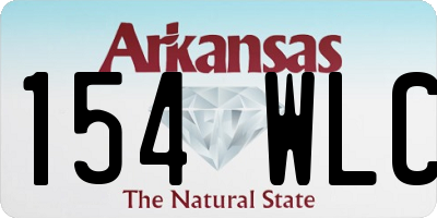 AR license plate 154WLC