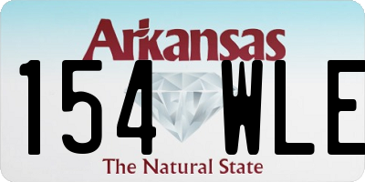 AR license plate 154WLE