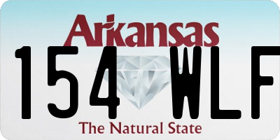 AR license plate 154WLF