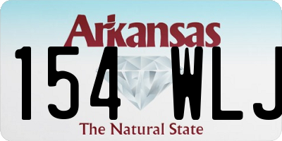 AR license plate 154WLJ